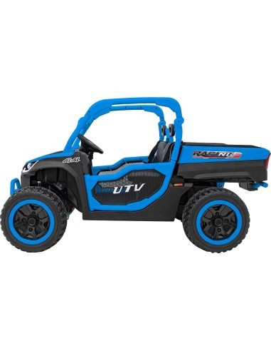 Vaikiškas elektrinis visureigis Farmer Truck UTV Racing, mėlynas