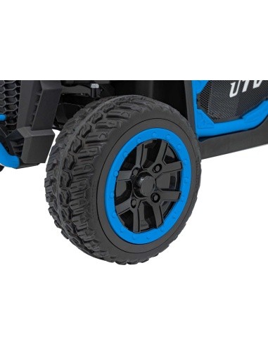 Vaikiškas elektrinis visureigis Farmer Truck UTV Racing, mėlynas