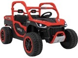 Elektrinis vaikiškas automobilis Farmer Truck UTV Racing, raudonas