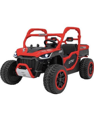 Elektrinis vaikiškas automobilis Farmer Truck UTV Racing, raudonas