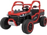 Elektrinis vaikiškas automobilis Farmer Truck UTV Racing, raudonas