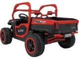Elektrinis vaikiškas automobilis Farmer Truck UTV Racing, raudonas