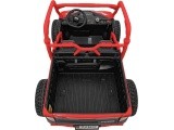 Elektrinis vaikiškas automobilis Farmer Truck UTV Racing, raudonas