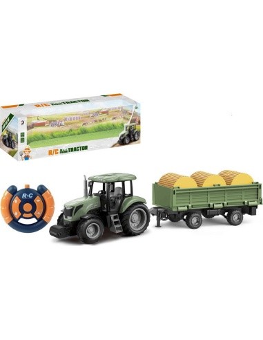 Green R/C Tractor and Trailer