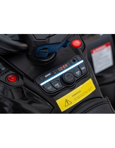 Elektrinis keturratis Can Am Outlander ATV, juodas