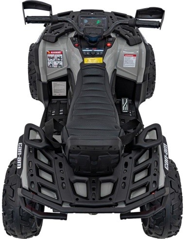 Keturratis Can Am Outlander ATV su valdymo pultu, pilkas
