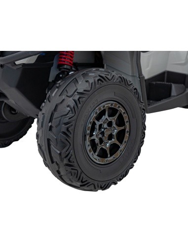 Keturratis Can Am Outlander ATV su valdymo pultu, pilkas