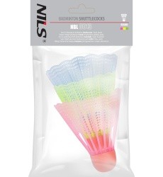 NBL6013 NYLON SHUTTLECOCKS MULTICOLOR 3 PCS. NILS