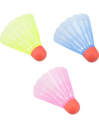 NBL6013 NYLON SHUTTLECOCKS MULTICOLOR 3 PCS. NILS