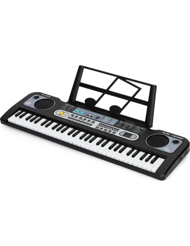 Large keyboard piano with microphone for children + power supply