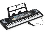 Didelis klavišinis pianinas su mikrofonu vaikams + maitinimo šaltinis