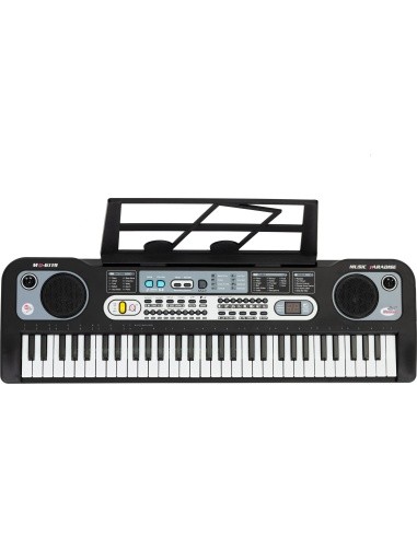Large keyboard piano with microphone for children + power supply