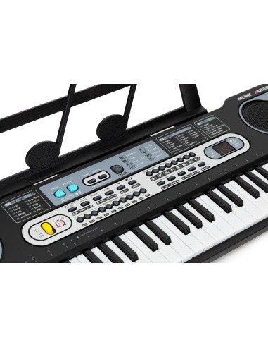 Large keyboard piano with microphone for children + power supply