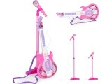 Elektrinės gitaros rinkinys mikrofono stovas vaikams mp3