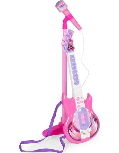 Electric guitar set microphone tripod for kids mp3