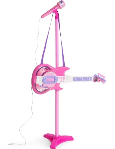 Electric guitar set microphone tripod for kids mp3