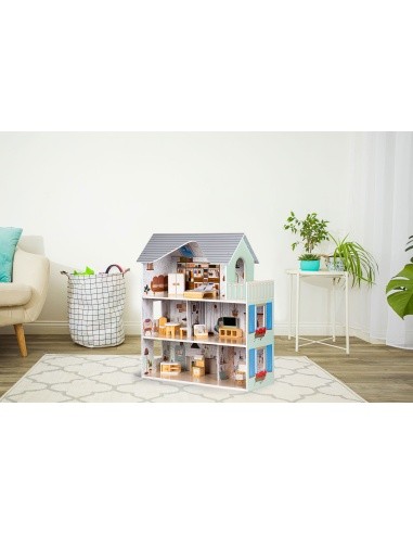 Dollhouse with Furnitures Ecotoys Emma Residence