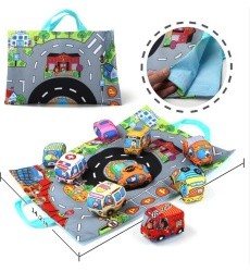 Set of Soft Cars with Track + Bag