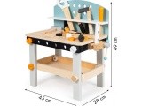 Wooden workshop for children tool table 38 pieces ECOTOYS