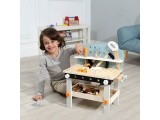 Wooden workshop for children tool table 38 pieces ECOTOYS