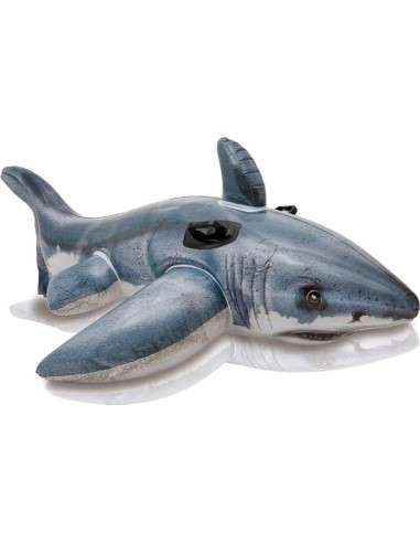 Inflatable shark mattress for swimming