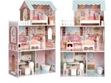 Didelis Barbie lėlių namas su baldų komplektu ECOTOYS