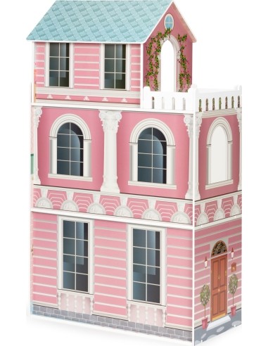 Large Barbie doll house with a set of furniture ECOTOYS
