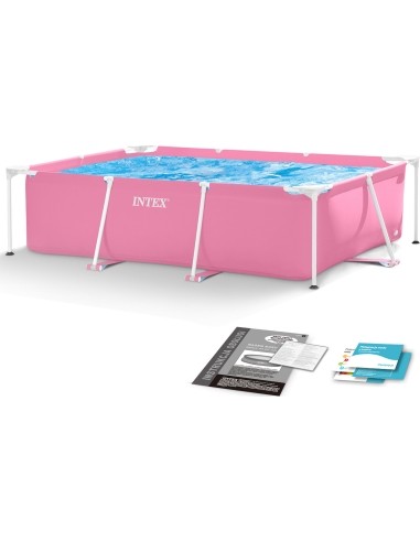 Didelis stačiakampio formos rėmo sodo baseinas 220 x 150 cm INTEX 28266
