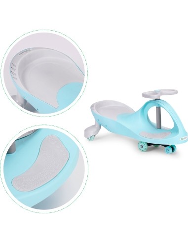 Gravity ride vehicle for kids LED wheels blue ECOTOYS