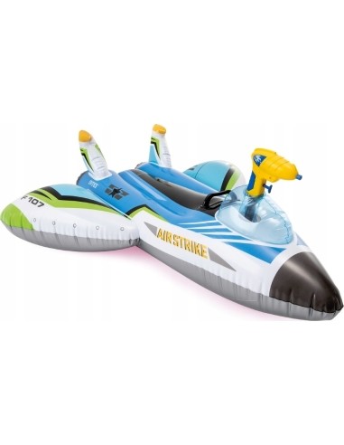 Inflatable plane with water gun INTEX 57536 green
