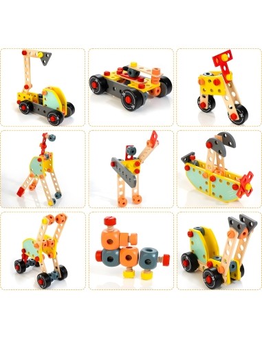 Wooden workshop for children tool table ECOTOYS