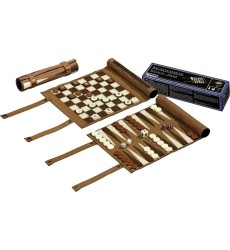 Nardų, šaškių ir šachmatų rinkinys Philos Roll 3-1 23.5x21cm