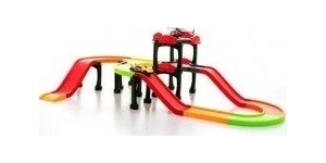 Toy race car and track sets