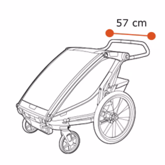 Thule Chariot Cross 2 - Shoulder width 